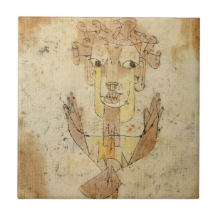 Angelus Novus by Paul Klee Ceramic Tile
