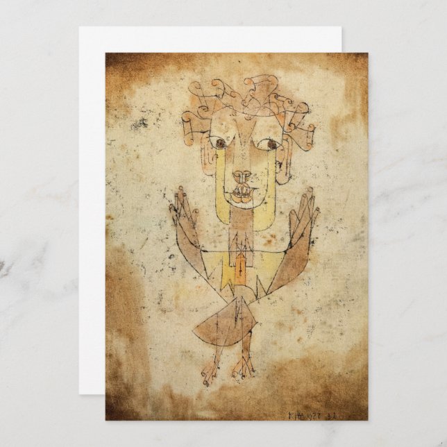 Angelus Novus by Paul Klee Invitation (Front/Back)