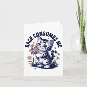 Anger Angry Emotion Funny Rage Rage Consumes Me - Card