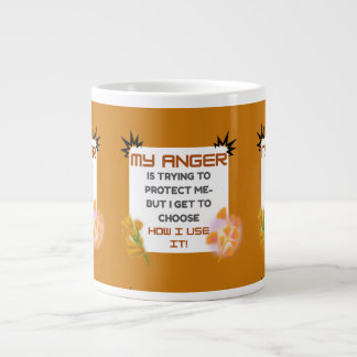 Anger Awareness Quote Large Coffee Mug