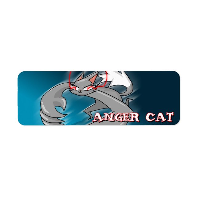ANGER CAT RETURN ADDRESS LABEL (Front)