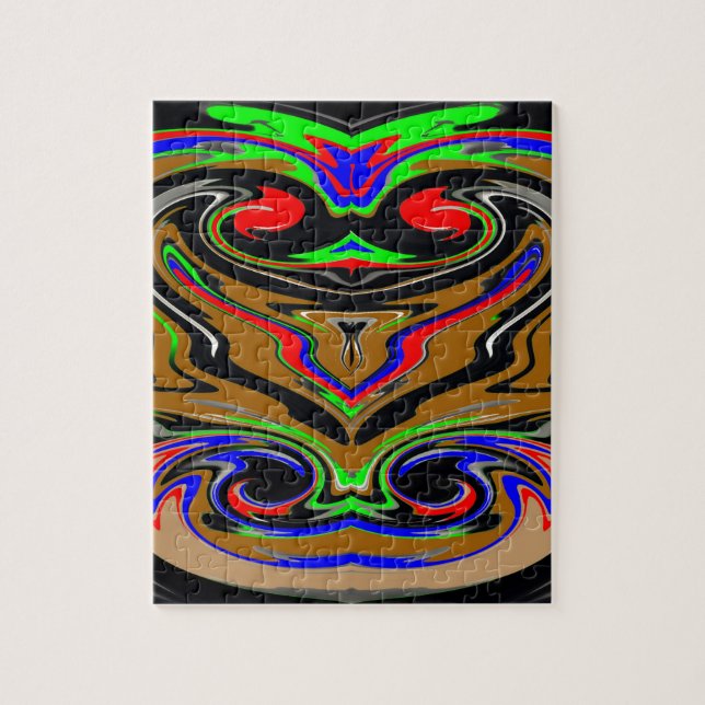 Anger Expression :  Reversible I AM ANGRY Art Jigsaw Puzzle (Vertical)