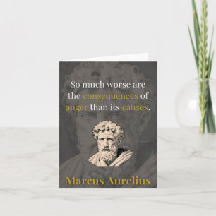 Anger Hurts You Most: Marcus Aurelius on Restraint Holiday Card