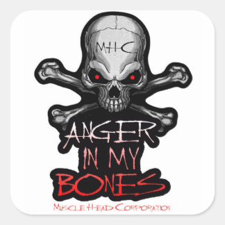 Anger In My Bones Square Sticker