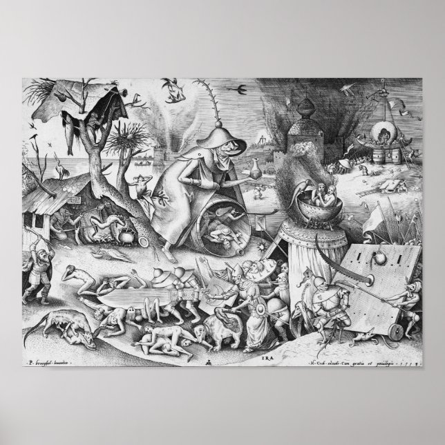 Anger (Ira), The Seven Deadly Sins Poster (Front)