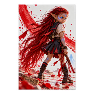 Anger / Little Fighter / Cherry Red Poster