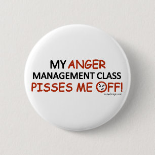 Anger Management 6 Cm Round Badge