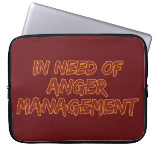 Anger Management custom colour laptop sleeve