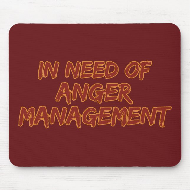 Anger Management custom colour mousepad (Front)
