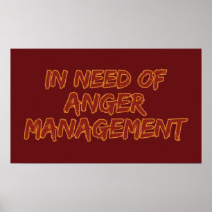 Anger Management custom colour poster