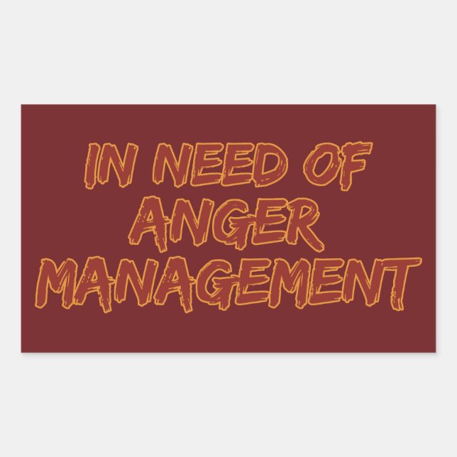 Anger Management custom colour stickers (Front)