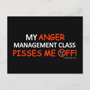 Anger Management Postcard