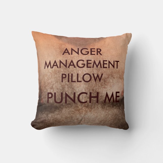 ANGER MANAGEMENT PUNCH ME PILLOW (Front)
