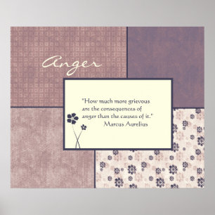 Anger Quote Poster Customisable