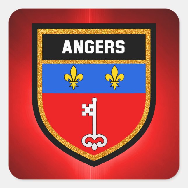 Angers Flag Square Sticker (Front)