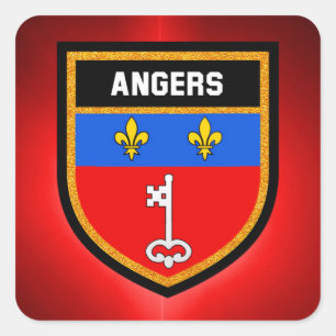 Angers Flag Square Sticker
