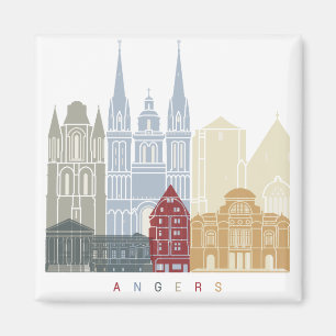 Angers skyline poster magnet