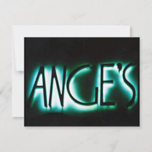 ANGE'S ANGELS PARTY INVITATION INVITE ANGE ANGEL