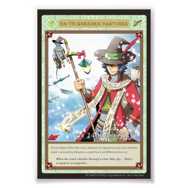 Anghel world photo-On to Greener Pastures Photo Print (Front)