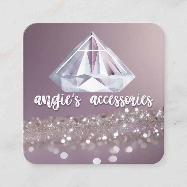 Angie's Accessories Custom Order Business Card  (Front)
