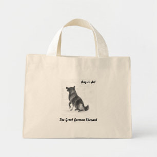 Angie's Art German Shepard Mini Tote Bag