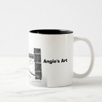 Angie's Art "hound dog" Mug