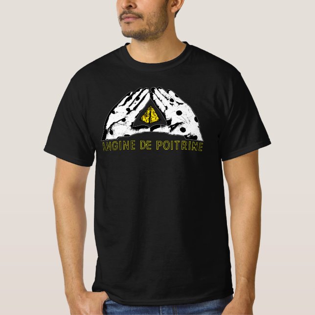 Angine de Poitrine Mantra Rock Band Quebec Canada  T-Shirt (Front)