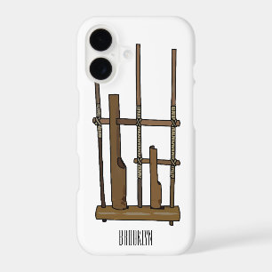 Angklung cartoon illustration