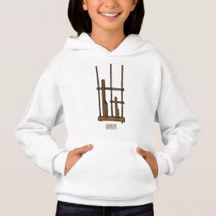 Angklung cartoon illustration