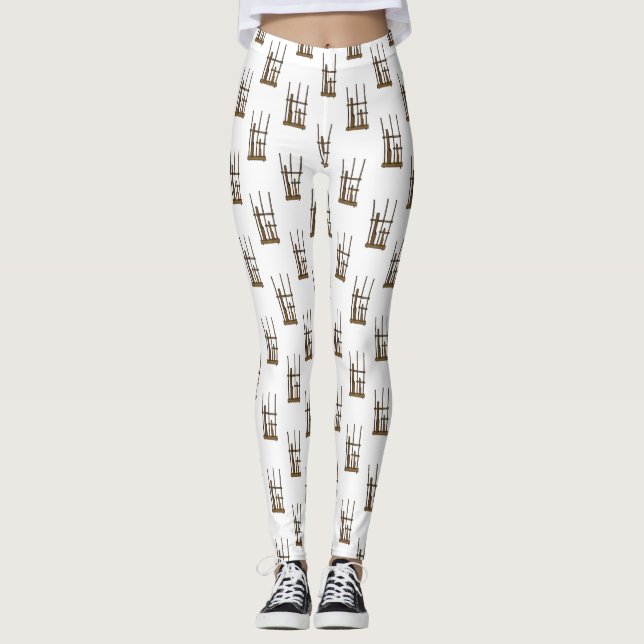 Angklung cartoon illustration leggings (Front)
