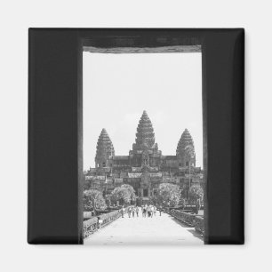 Angkor Cambodia, Angkor Wat Doorway View 2 Magnet