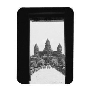 Angkor Cambodia, Angkor Wat Doorway View 2 Magnet