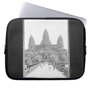 Angkor Cambodia, Angkor Wat Doorway View Laptop Sleeve