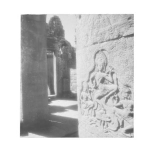 Angkor Cambodia, Apsara Carving The Bayon 2 Notepad