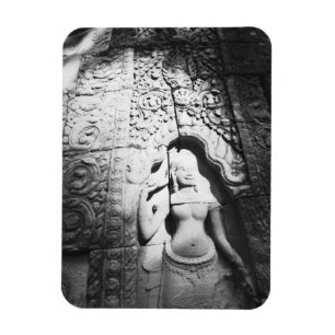 Angkor Cambodia, Apsara Carving The Bayon Magnet