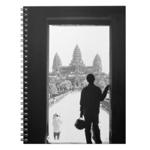 Angkor Cambodia, Doorway & Person Angkor Wat Notebook