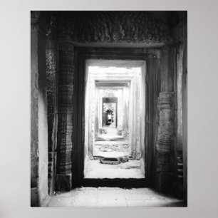 Angkor Cambodia, Doorways Preah Khan 2 Poster