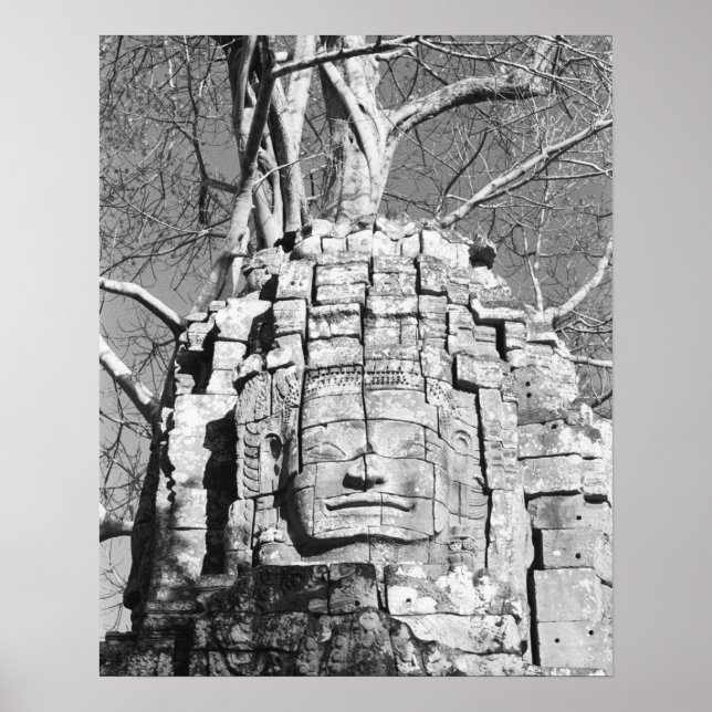 Angkor Cambodia, Head Ta Som Temple Poster (Front)