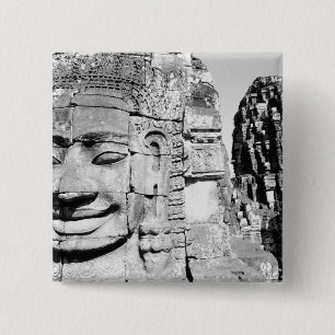 Angkor Cambodia, Heads The Bayon 15 Cm Square Badge