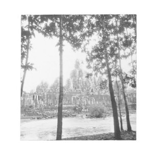 Angkor Cambodia, View of the Bayon Notepad