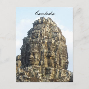 angkor faces postcard