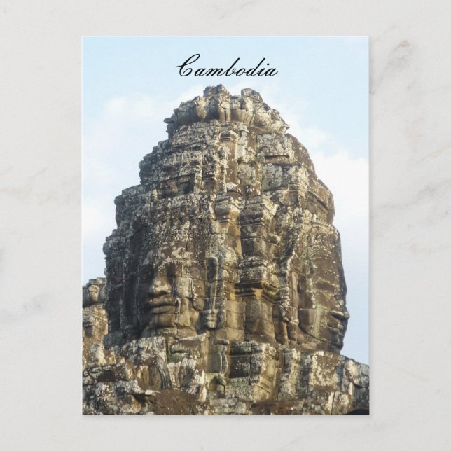 angkor faces postcard (Front)