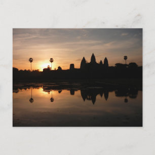 angkor sun reflections postcard