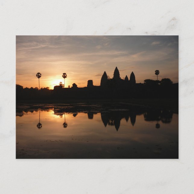 angkor sun reflections postcard (Front)