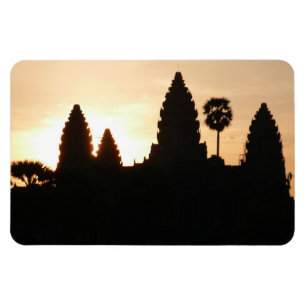 angkor sunrise silhouette magnet