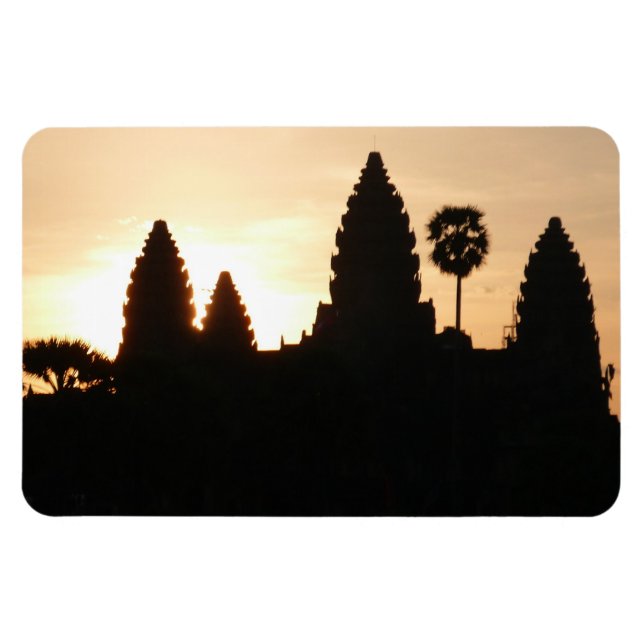 angkor sunrise silhouette magnet (Horizontal)