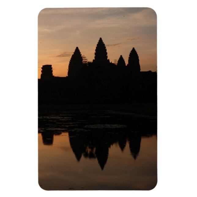 angkor sunrise silhouette magnet (Vertical)