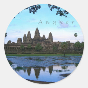 Angkor Wat 01 Classic Round Sticker