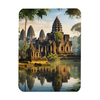 Angkor Wat, ancient Khmer temple Magnet