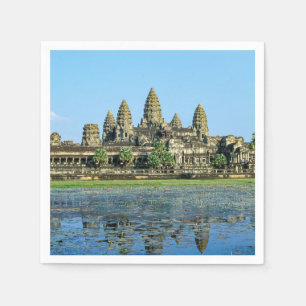 Angkor Wat and reflection in the lake - Cambodia Napkin